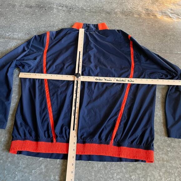 Vintage Illinois Fighting Illini Nike Fit Storm Windbreaker Jacket Large 90s - Picture 13 of 15